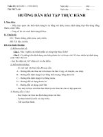 Giáo án tin học lớp 8 tuan 20 tiết 40 (huong dan bai tap thuc hanh) 