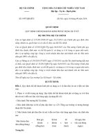 Quyết định 1997/QĐ-BTC năm 2016 quy định chế độ khoán kinh phí sử dụng xe ô tô