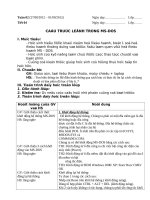 Giáo án tin học lớp 8 tuan 02 tiet 04 (cau truc lenh trong MS DOS) 