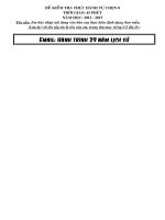 Đề kiểm tra 1 tiết thực hành tin học 8