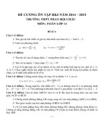 Đề cương ôn tập môn toán lớp 11 (46) 