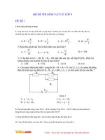 Bộ đề thi môn vật lý lớp 9 năm 2015   2016   đề thi môn vật lý lớp 9 có đáp án 