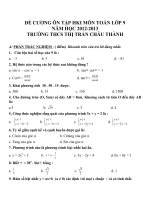 Đề cương ôn tập môn toán lớp 9 (32) 