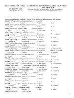 đề minh họa thi THPT QG môn tiếng nga 2017