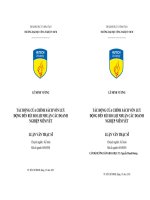 Tác động của chính sách vốn lưu động đến rủi ro lợi nhuận các doanh nghiệp niêm yết