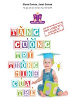 tăng cường trí thông minh cho trẻ  glenn doman janet doman