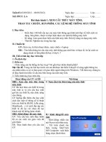 Giáo án tin học lớp 8 tuan 03 tiet 5,6 (bai thuc hanh 1 xem cau truc may tinh thao tac chuot ban phim) 