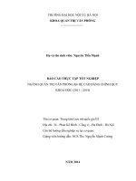 Chuyên đề thực tập: Nghiệp vụ hành chính của TTLTQG III