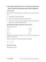 Giải bài tập trang 68 SGK Toán 5: Chia một số tự nhiên cho một số tự nhiên mà thương tìm được là một số thập phân