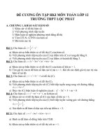 Đề cương ôn tập mon toán lớp 12  (14) 