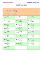 ĐẠO hàm hàm PHÂN THỨC