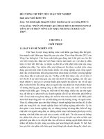 PHÂN TÍCH HIỆU QUẢ HOẠT ĐỘNG KINH DOANH tại CÔNG TY cổ PHẦN NÔNG sản THỰC PHẨM XUẤT KHẨU cần THƠ