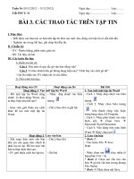 Giáo án tin học lớp 8 tuan 16 tiet 31 (cac thao tac tren tap tin) 