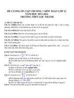 Đề cương ôn tập mon toán lớp 12  (5) 