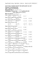 TOÁN TRẮC NGHIỆM 12 CHO ôn THI THPT   mk