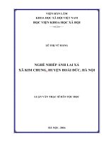 Nghề nhiếp ảnh làng lai xá, xã kim chung, huyện hoài đức, hà nội 