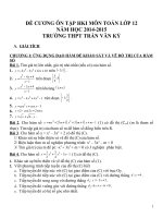 Đề cương ôn tập mon toán lớp 12  (31) 