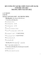 Đề cương ôn tập môn toán lớp 10 (57) 