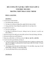 Đề cương ôn tập mon toán lớp 12  (19) 