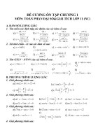 Đề cương ôn tập môn toán lớp 11 (26) 