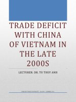 LUẬN VĂN BẰNG TIẾNG ANH VỀ VIỆT NAM VÀ TRUNG QUỐC