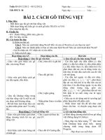 Giáo án tin học lớp 8 tuan 15 tiet 30 (cach go tieng viet) 