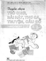 tổ chức trò chơi bài hát thơ ca truyện câu đố