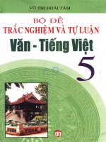 bộ đề trắc nghiệm và tự luận văn tiếng việt 5