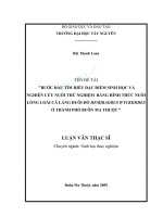 BƯỚC ĐẦU TÌM HIỂU ĐẶC ĐIỂM SINH HỌC VÀ  NGHIÊN CỨU NUÔI THỬ NGHIỆM  BẰNG HÌNH THỨC NUÔI LỒNG LOÀI CÁ LĂNG ĐUÔI ĐỎ HEMIBAGRUS WYCKIOIDES  Ở THÀNH PHỐ BUÔN MA THUỘT