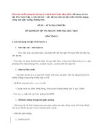 Cấu trúc và đề cương ôn thi học kì 1 lớp 9 môn toán năm 2015 