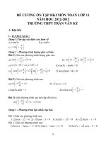 Đề cương ôn tập môn toán lớp 11 (33) 