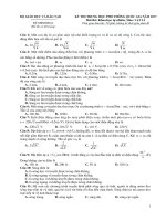 đề minh họa  thi THPT QG môn vật lí 2017