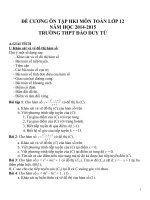 Đề cương ôn tập mon toán lớp 12  (13) 