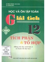 HỌC VÀ ÔN TẬP TOÁN GIẢI TÍCH 12 TẬP  2 TÍCH PHÂN VÀ TỔ HỢP