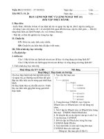 Giáo án tin học lớp 8 tuan 10 tiet 19, 20 (bai tap ve lenh noi tru va lenh ngoai tru) 