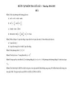 Bộ đề kiểm tra giữa học kì 1 môn toán lớp 11 năm học 2014   2015   đề thi giữa kì i môn toán lớp 11 