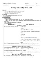 Giáo án tin học lớp 8 tuan 28 tiết 56 (huong dan bai tap thuc hanh) 