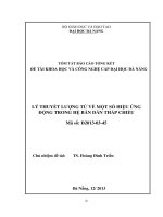 Lý thuyết lượng tử về một số hiệu ứng động trọng hệ thống bán dẫn thấp chiều