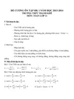 Đề cương ôn tập môn toán lớp 11 (38) 