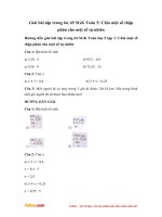 Giải bài tập trang 64, 65 SGK Toán 5: Chia một số thập phân cho một số tự nhiên