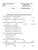 De kiem tra 15 phut (lan 1   HKII) tin học lớp 8 