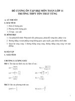 Đề cương ôn tập môn toán lớp 11 (28) 