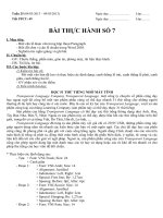 Giáo án tin học lớp 8 tuan 25 tiết 49 (bai thuc hanh so 7) 