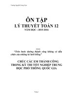 ON TAP ly thuyết toán 12