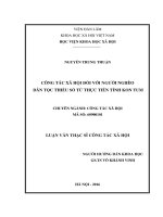 Công tác xã hội đối với người nghèo dân tộc thiểu số từ thực tiễn tỉnh kon tum 