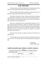 thiết kế hệ thống bôi trơn các te khô và tính bền bơm dầu