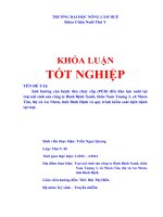 Ảnh hưởng của bệnh tiêu chảy cấp (PED) đến đàn lợn nuôi tại trại nái sinh sản công ty bình định xanh, thôn nam tượng 3, xã nhơn tân, thị xã an nhơn, tỉnh bình định và quy trình kiểm soát dịch bệnh tại trại  