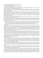 Các câu hỏi (kèm theo đáp án) ôn thi Tư tưởng Hồ Chí Minh