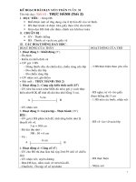 Kế hoạch bài dạy môn toán lớp 4 từ tuần  31 35 