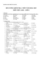 Tổng hợp đề cương môn tiếng anh (9) 